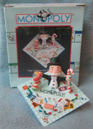 Enesco Monopoly Take A Chance On The Holidays Christmas Ornament