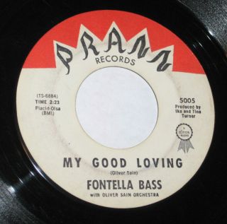 Fontella Bass 7 " 45 Hear Northern Soul My Good Loving Prann 5005 I Love The Man