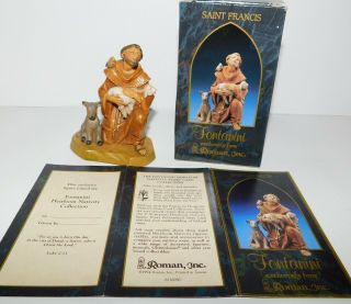 Fontanini Roman,  Inc.  Nativity Figurine Saint Francis 5 " Heirloom Series