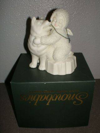 Department 56 Snowbabies " Cold Noses,  Warm Hearts " 2000 Husky Dog & Child