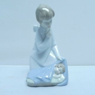 Lladro Hand Made In Spain Daisa 4635 Angel With Baby Figurine 7 "