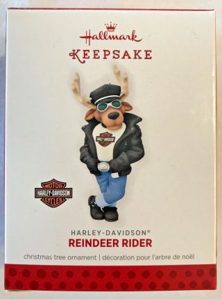 Harley - Davidson Hallmark Keepsake Reindeer Rider 2013
