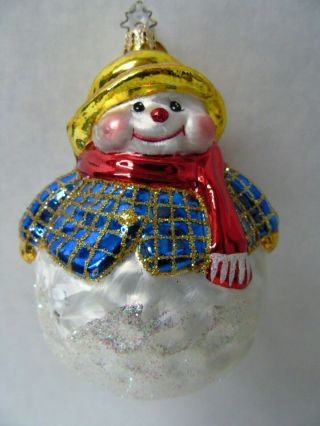 Radko Chilly Ball Snowman Ornament T129