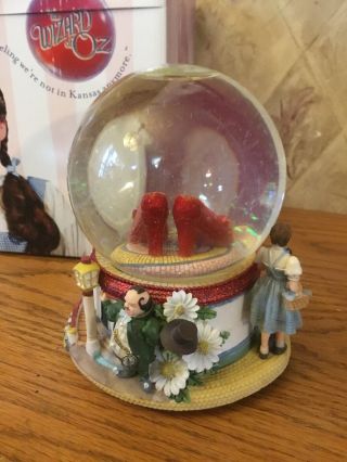 Wizard of Oz Ruby Slippers Dorothy Water Snow Globe The San Francisco Music Box 3