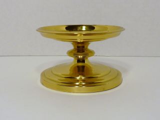 Partylite Brass 2 Inch Falmouth Pillar Candle Holder Pedestal