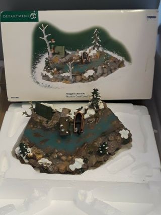 Dept 56 Snow Village Accessories Mountain Creek Curved Section W/ Box 53005