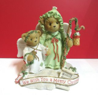 Cherished Teddies We Wish You A Merry Christmas Beverly & Lila Figurine