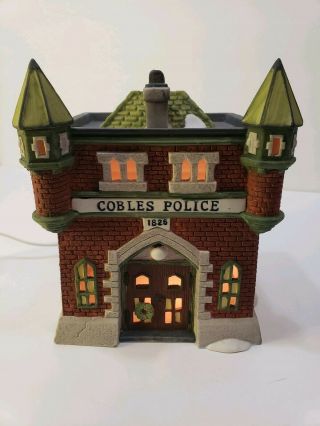 Vtg 1989 Dept 56 Dickens Village Series Cobles Police Station