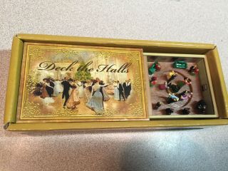 Gold Label Matchbox Melodies Mr Christmas Animated Music Box Deck The Halls