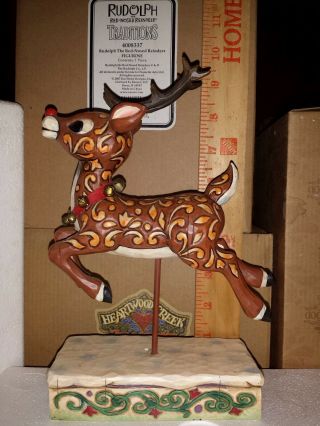 Jim Shore Traditions 2007 - Rudolph The Red - Nosed Reindeer Figurine