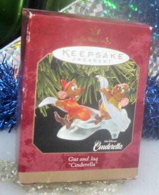 1997 Hallmark Keepsake Ornament Disney ' s Cinderella Gus and Jaq Mice 2