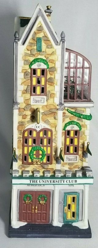 Vintage Department 56/christmas In The City “the University Club” (item 58945)