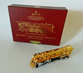 Lionel 100th Anniversary 700e Hudson Steam Locomotive Hallmark Ornament Die Cast
