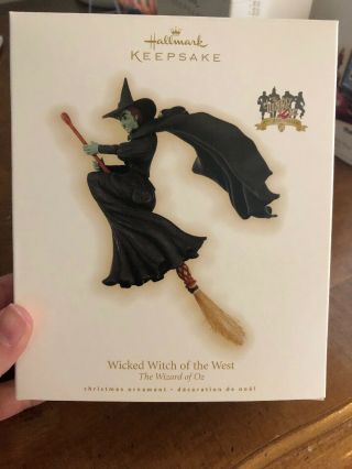 Hallmark Keepsake Ornament Wicked Witch Of The West Wizard Oz 70th Anniversary