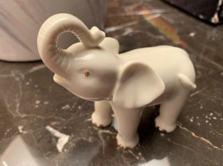 Vintage Lenox Elephant Figurine Ivory With Gold Accents