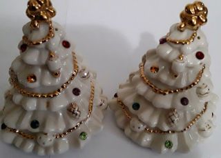 Lenox Jewels Of Christmas Tree Salt & Pepper Shaker Set