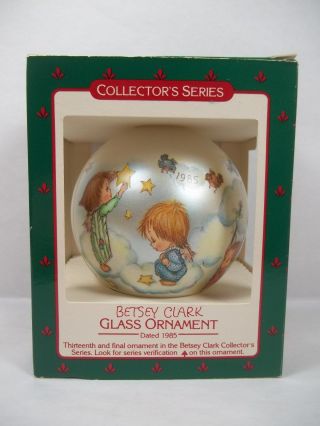Hallmark 1985 Betsey Clark 13th & Final In The Series Glass Ball Ornament