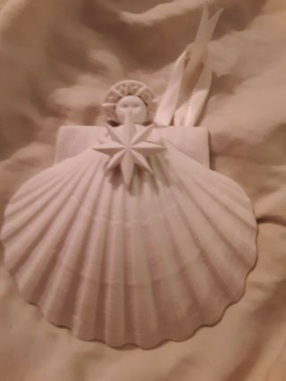 Margret Fulmer Angel Of The Sea,  Star Of Bethlehem Ap78.  Christmas Shell Ornament