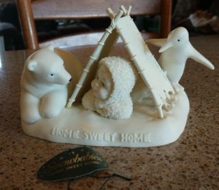 Dept 56 Snowbabies " Home Sweet Home " Retired Figurine 6931 - 6