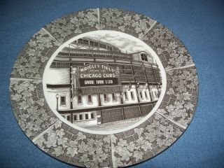 Wrigley Field Chicago Cubs Plate - Slice Of Life By 222 Fifth 10 1/2 " Round