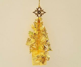 Danbury 22kt Gold Plated Christmas Ornament Christmas Tree 2018