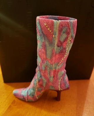 Just The Right Shoe “perfectly Python " Decorative Boot By Raine - 25151