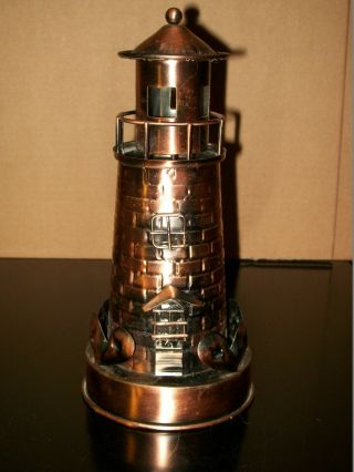 Berkeley Designs Copper Metal Musical Lighthouse / 9 " (h)