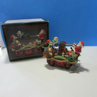 Keeping Santa On Track Action Musical Decor Elf Train Enesco Small World