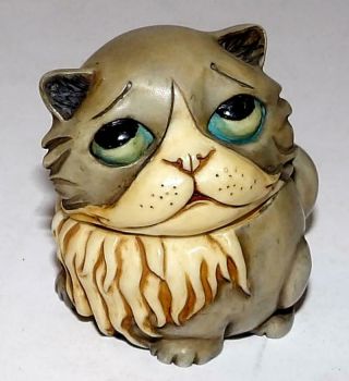 Harmony Kingdom Cat Figurine Kitling Trinket Box Pot Bellys 2001