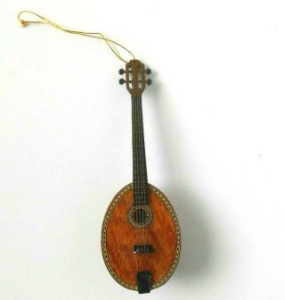 Mandolin Ornament 5 " 4 Strings Wood Music Instrument Christmas Tree Philippines