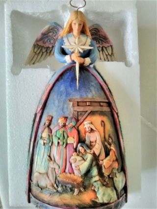 Jim Shore Heartwood Creek Angel Nativity Gown " A Star Will Guide Us " 4003273 Mib