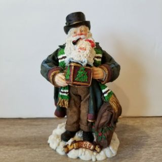 Galleria Lucchese Roman,  Inc.  1880 Traveling Santa Claus Smoke Pipe Figurine 1993