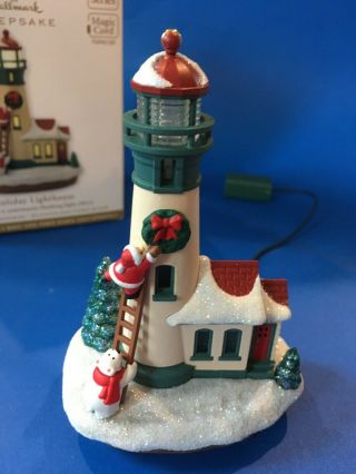 Hallmark Keepsake Ornament First 1st Holiday Lighthouse Series 2012 Magic Cord