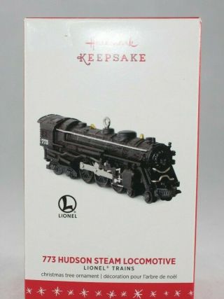 Hallmark Keepsake Ornament Lionel Train 773 Hudson Steam Locomotive 2016 21st