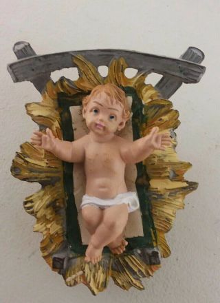 Fontanini Depose Italy Nativity Christ Child And Manger