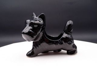 Mcmaster Canada Pottery Black Scottie Dog Scottish Terrier 4 " Planter