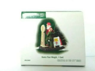Dept 56 Christmas In The City Guess Your Weight,  1 Cent 59467