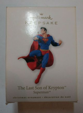 Hallmark Keepsake Ornament Superman:the Last Son Of Krypton - 2010