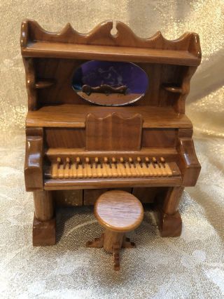 Pump Organ Music Box Handmade Plays Grace,