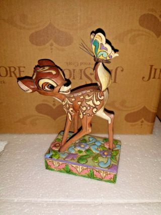 Jim Shore " Wonder Of Spring " Bambi Figurine - Disney Traditions 4010026