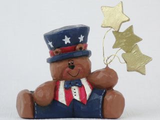 Midwest Cannon Falls Fourth Of July Patriotic Bear Figurine Eddie Walker