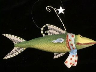 Dept 56 Patience Brewster Krinkles Joyful Fish Ornament