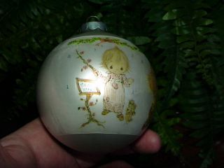 1974 Betsey Clark Musicians - Glass Ball - Hallmark Christmas Ornament