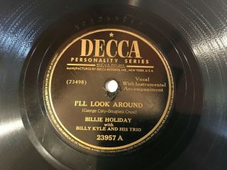 78 Rpm Decca Billie Holiday (i 