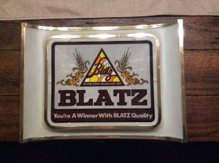 Vintage Blatz Lighted Beer Sign