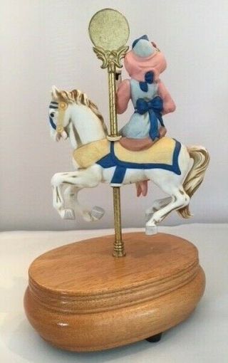 Willitts Designs Porcelain Carousel Horse with Music Box Coca - Cola 39012 3