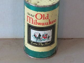 Old.  Milwaukee.  Pale.  Gold.  Beer.  Really Irtp.  Flat Top