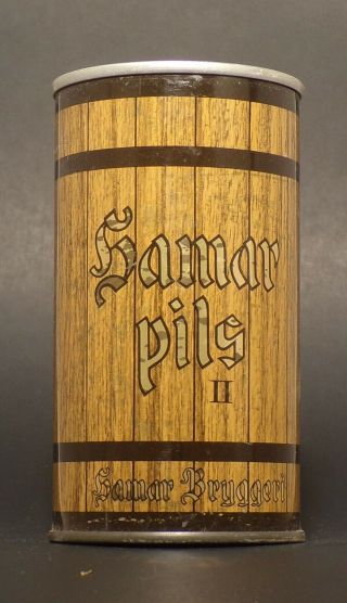 3rd Price Drop Hamar Pils 2 Straight Steel Tab Top Beer Can From Denmark