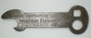 Vintage Pre - Pro Berkshire Brewing Association Beer Bottle Opener Pittsfield Ma