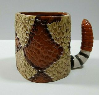 Rattlesnake Coffee Cup Snake Mug American Legacy Gaham Hand Painted Southwest